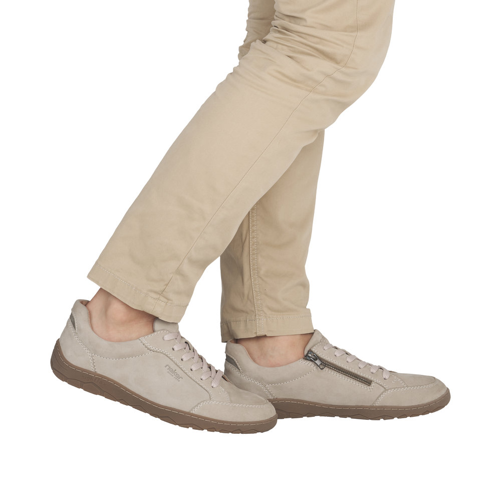 Derby avec fermeture éclair beige - 9