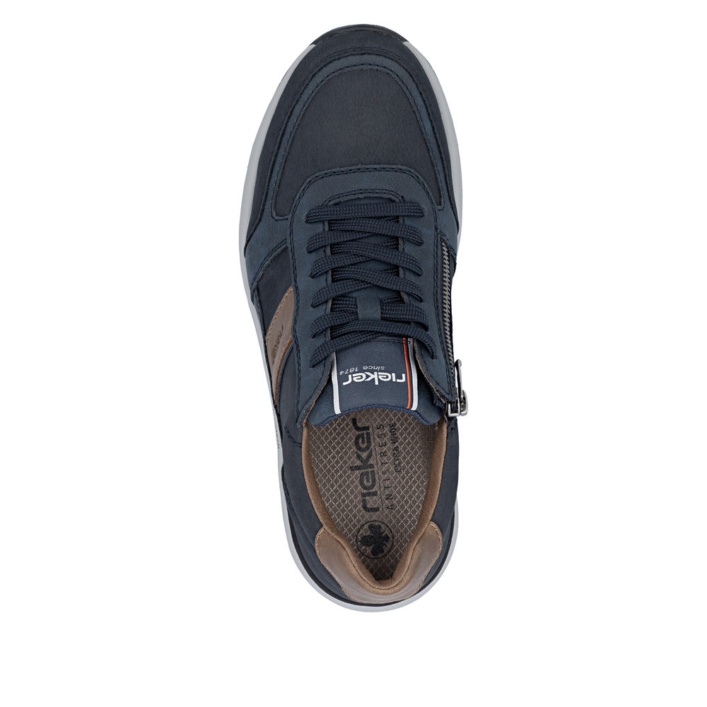 Basket bleu homme - 4