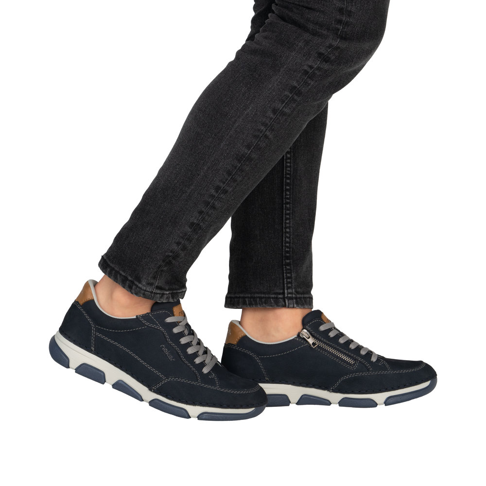 Derby avec fermeture éclair bleu - 9