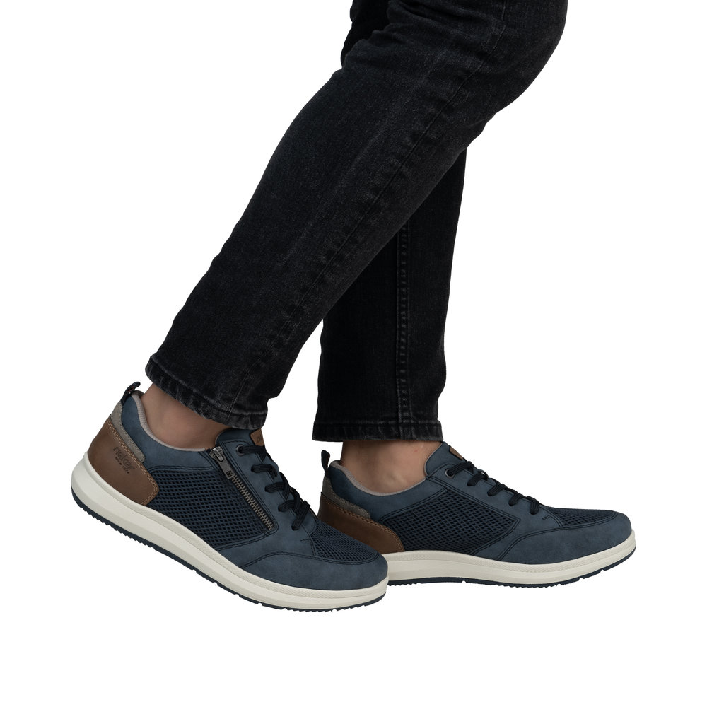 Derby avec fermeture éclair bleu - 9