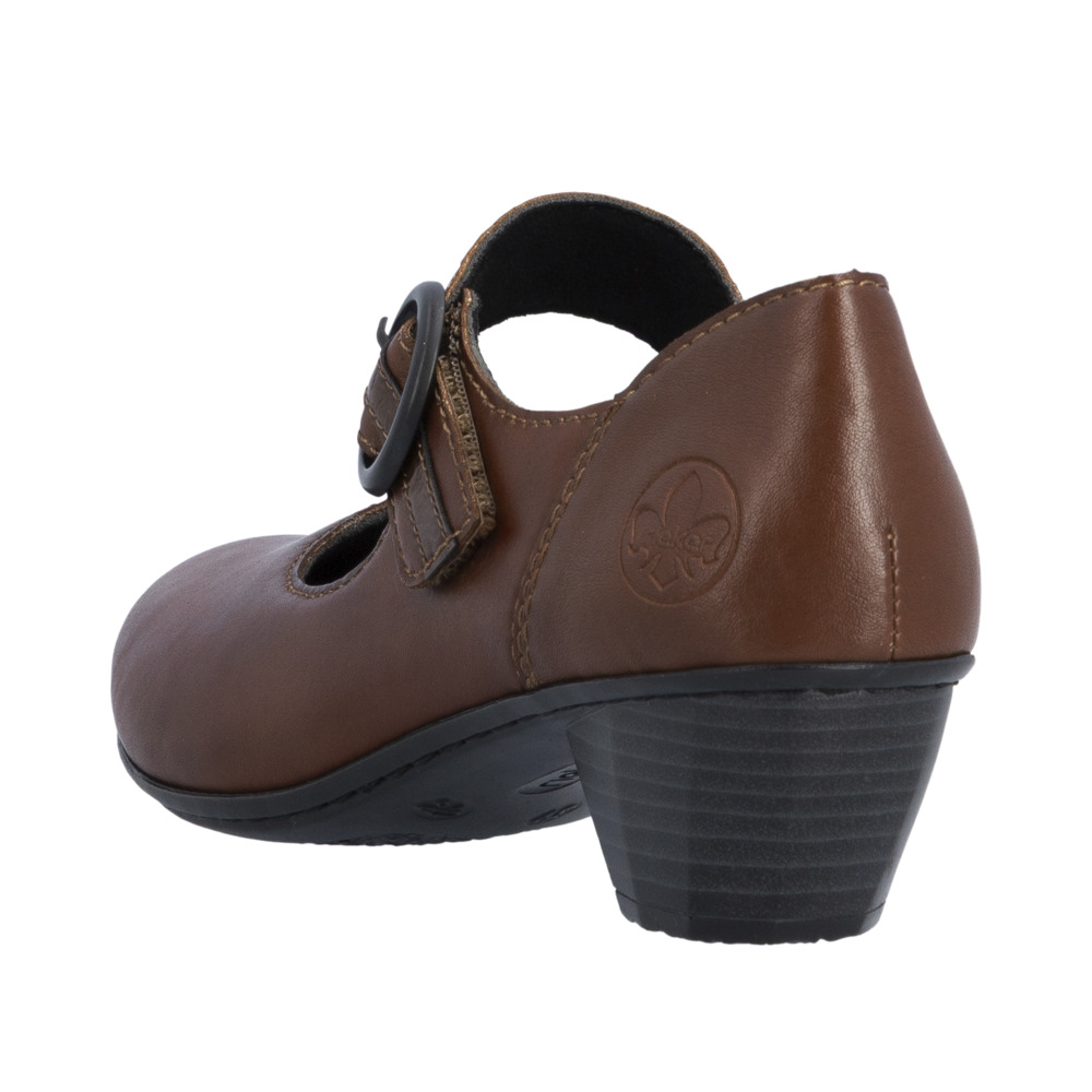 Chaussure à scratch marron femme - 3