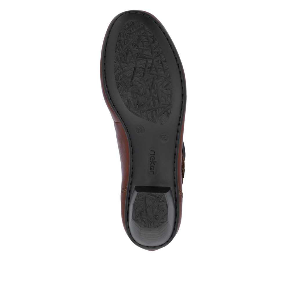 Chaussure à scratch marron femme - 7