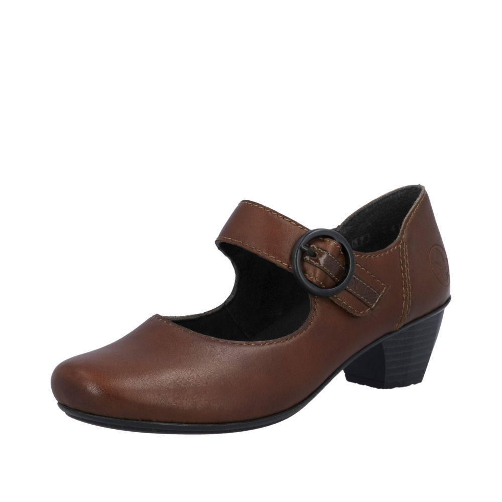 Chaussure à scratch marron femme