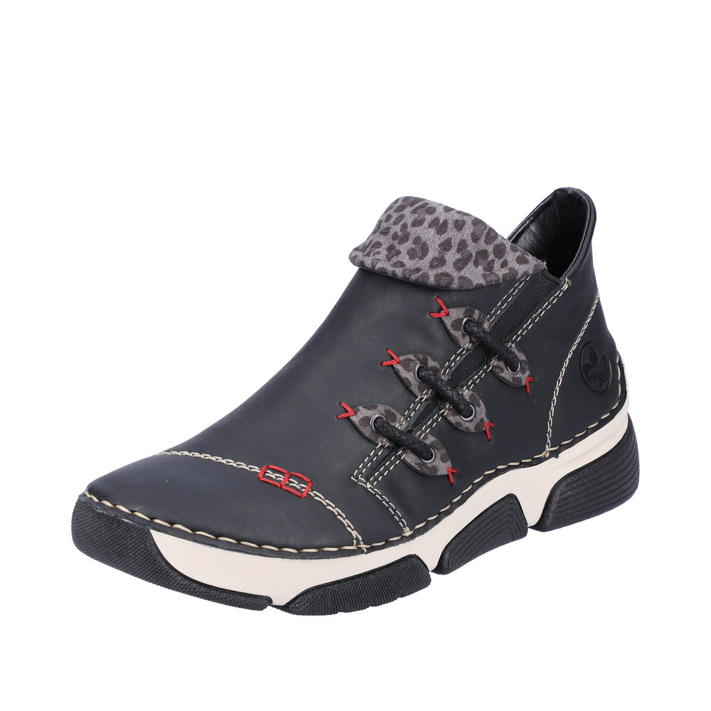 Basket noir combiné femme