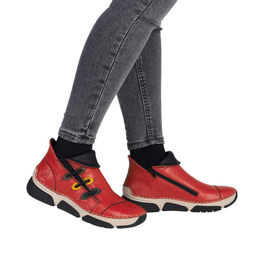 Basket rouge femme - 9