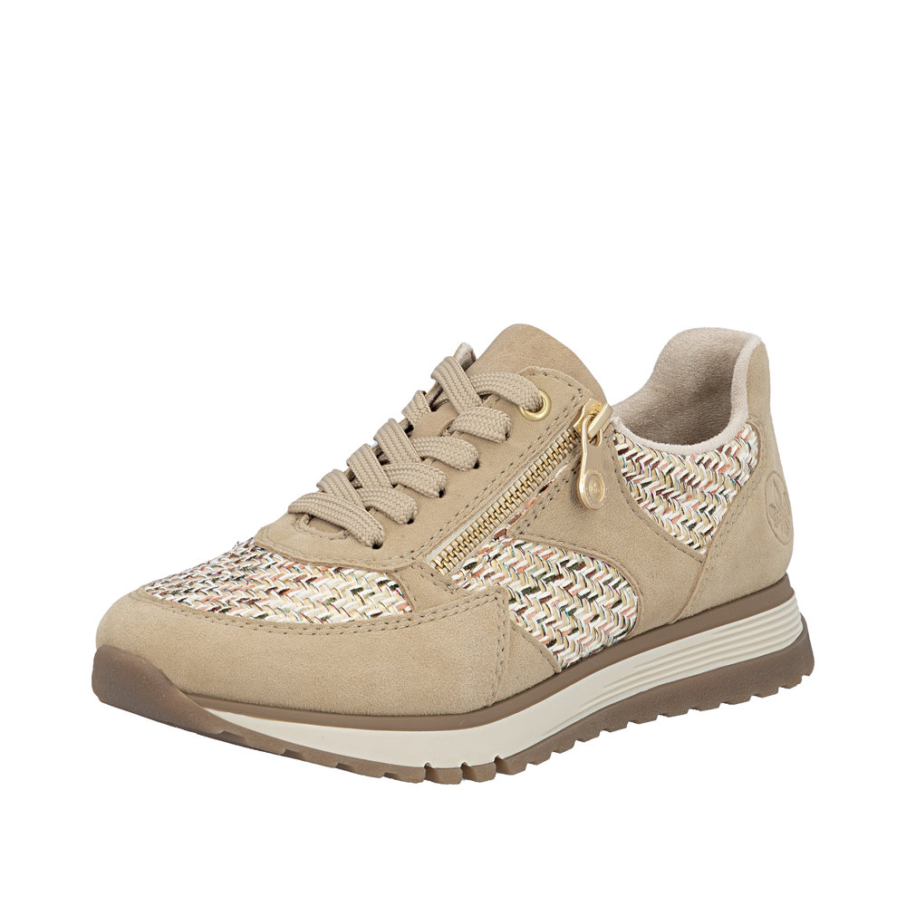 Derby avec fermeture éclair beige