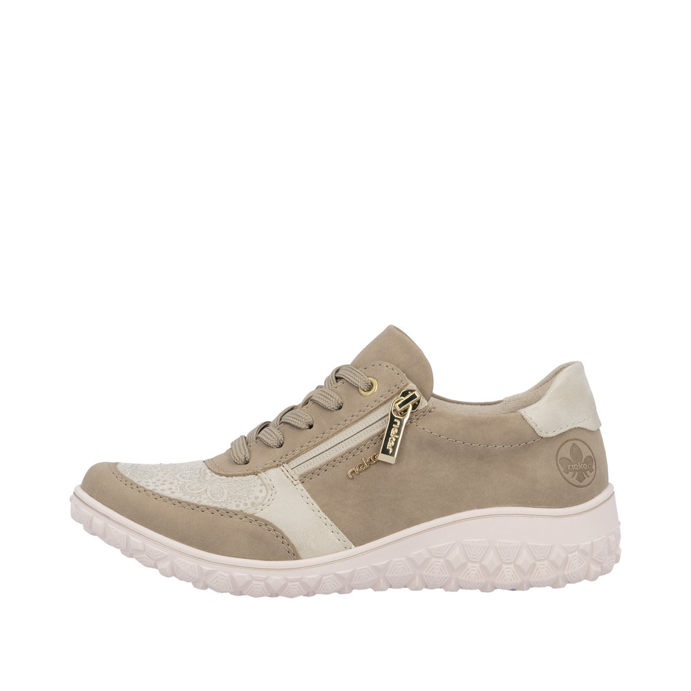 Derby avec fermeture éclair beige - 5