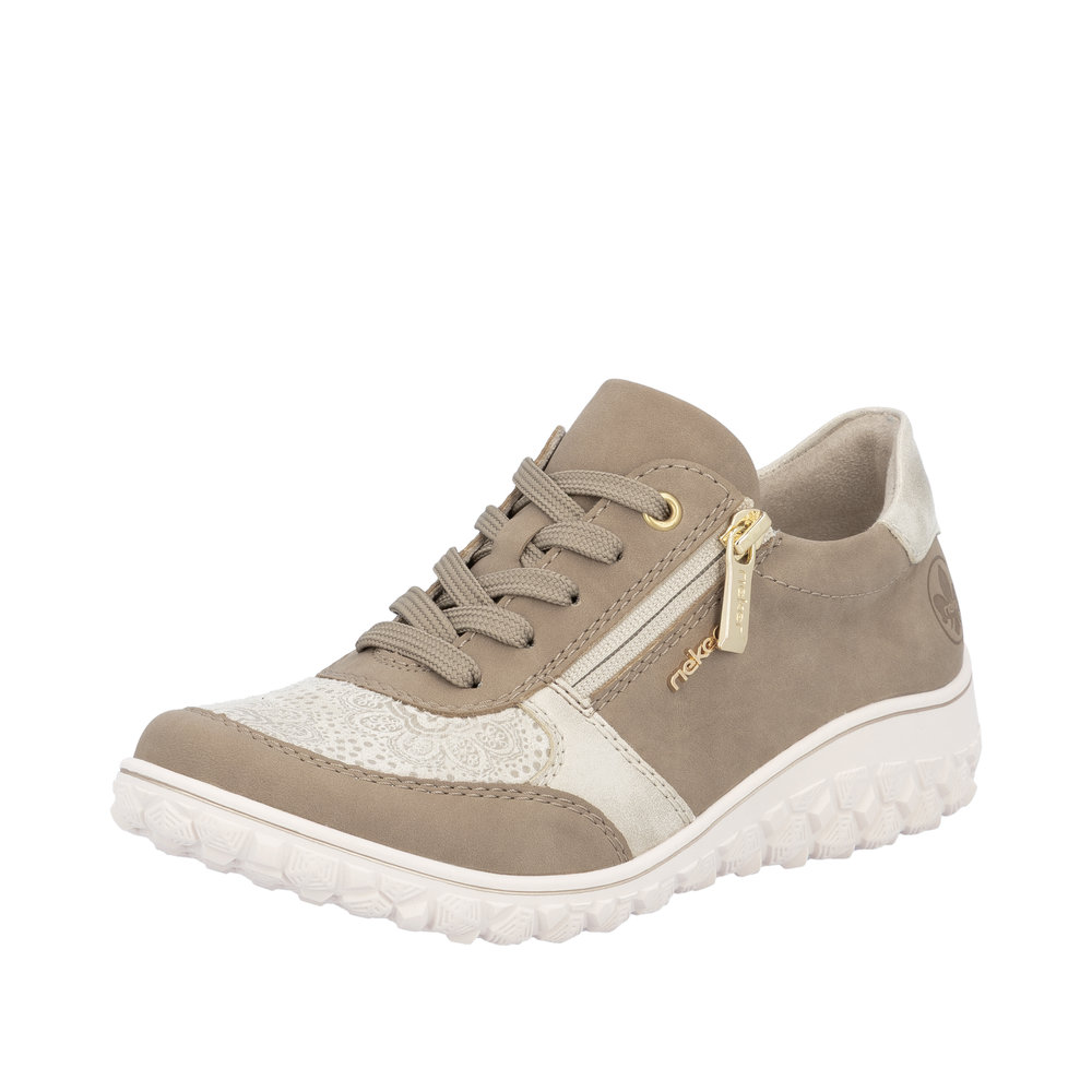 Derby avec fermeture éclair beige