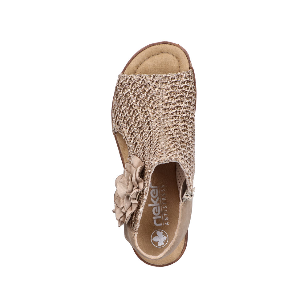 Sandale avec bride cheville beige - 4
