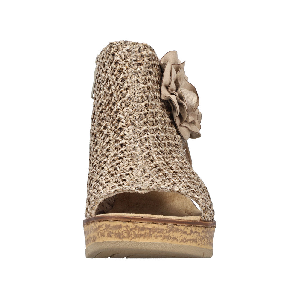 Sandale avec bride cheville beige - 6