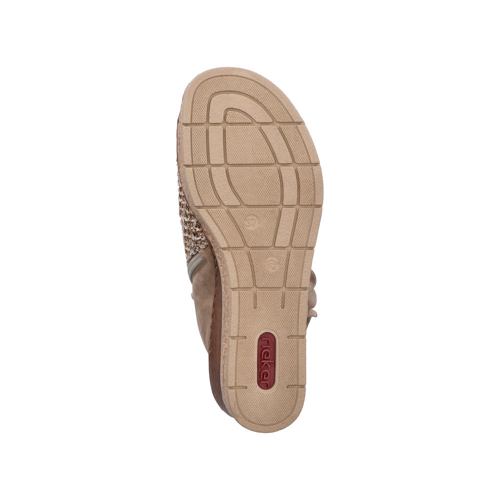 Sandale avec bride cheville beige - 7