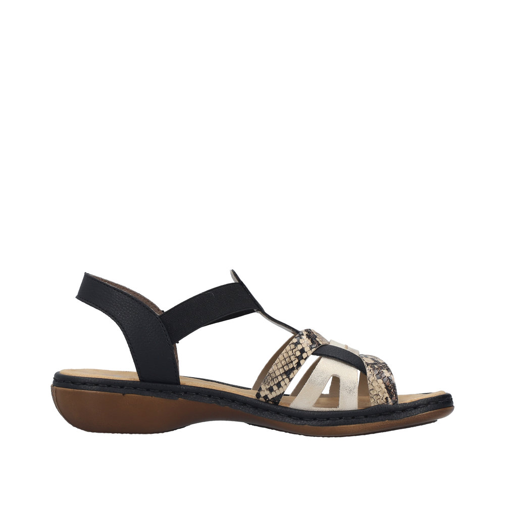 Sandale noir combiné - 2