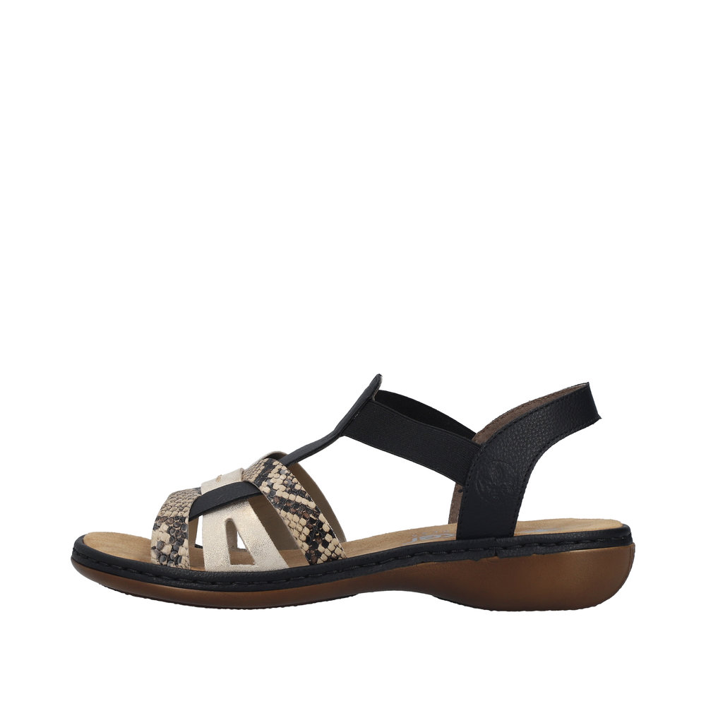 Sandale noir combiné - 5