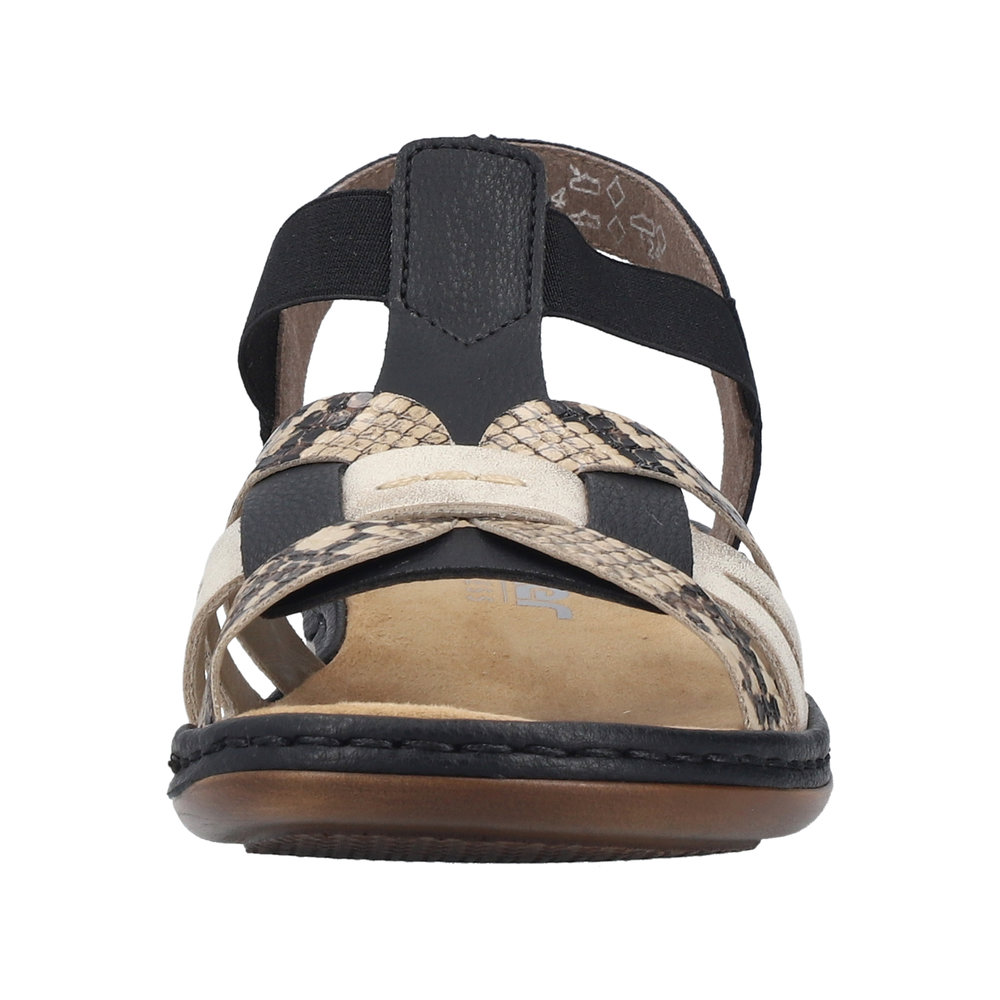 Sandale noir combiné - 6