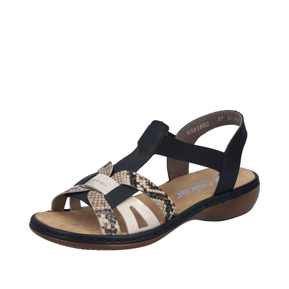 Sandale noir combiné