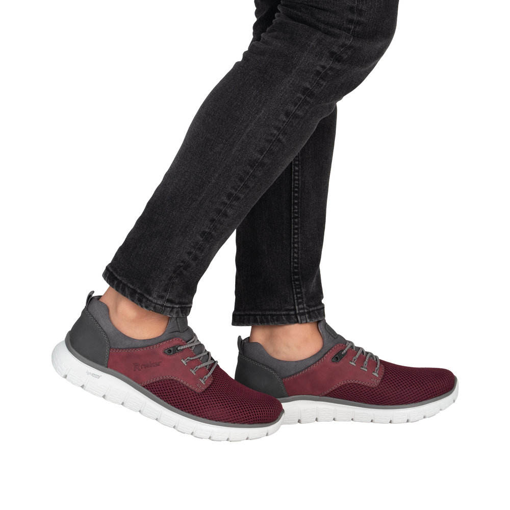 Mocassin rouge combiné - 9