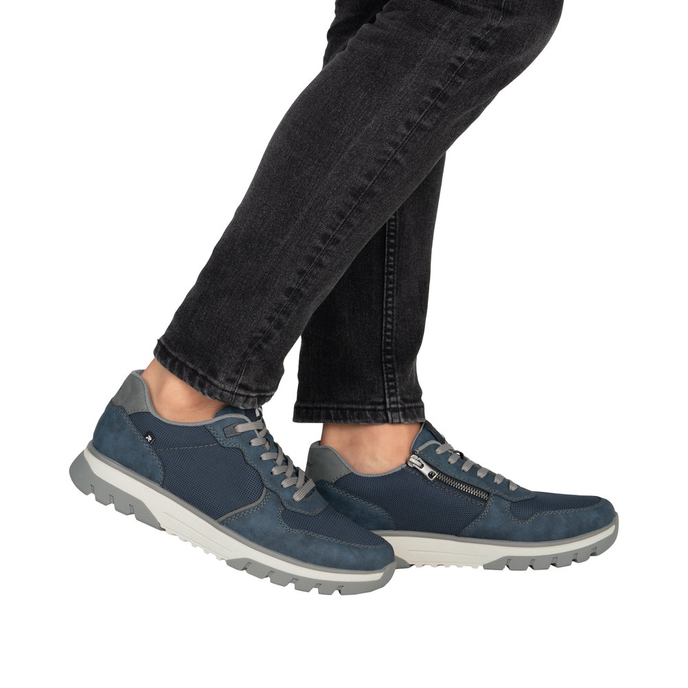 Derby avec fermeture éclair bleu - 9