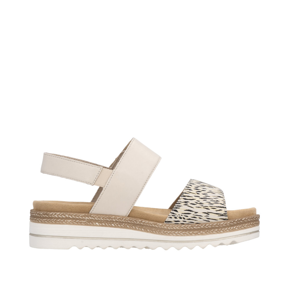 Sandale beige combiné - 2