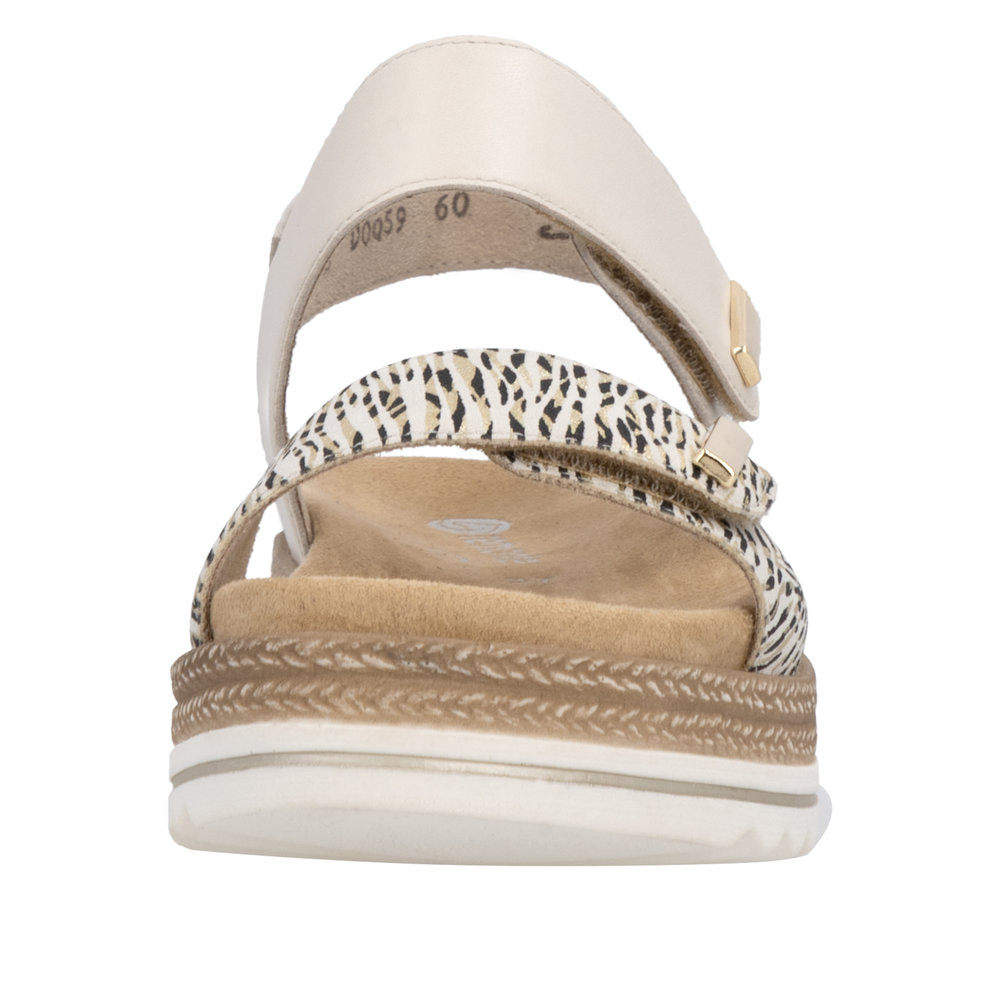 Sandale beige combiné - 6