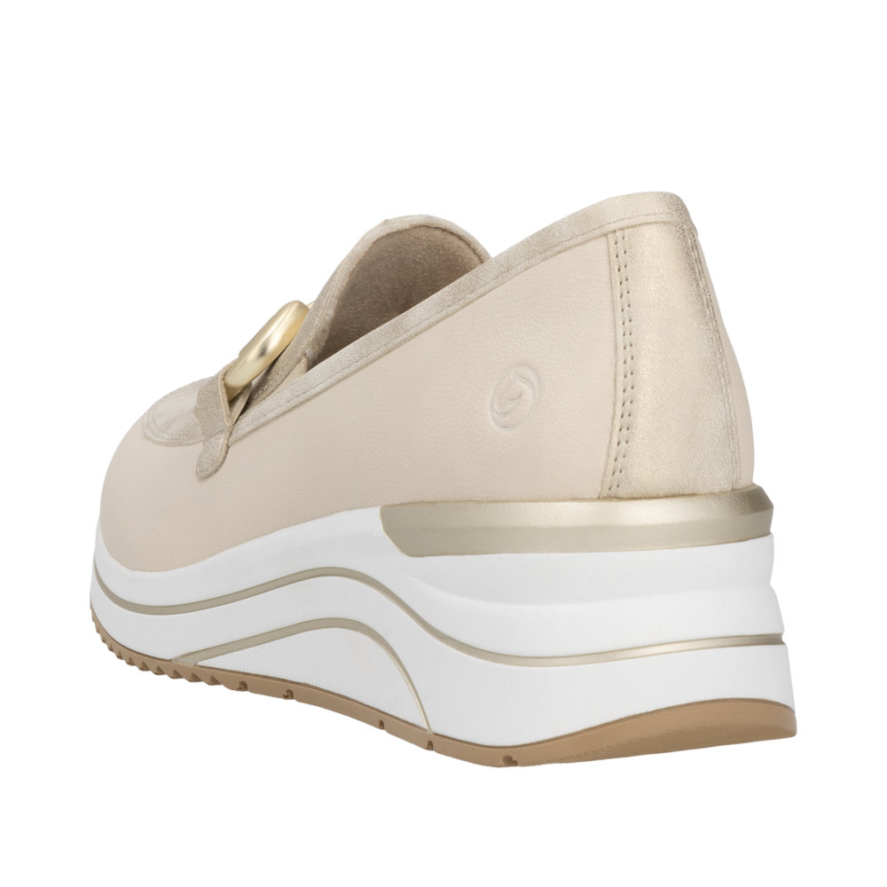 Mocassin beige combiné - 3