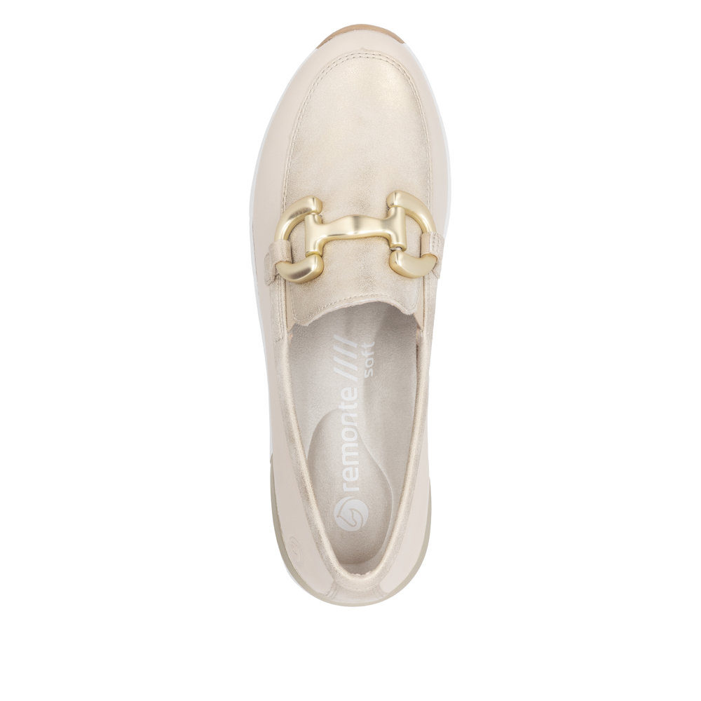 Mocassin beige combiné - 4