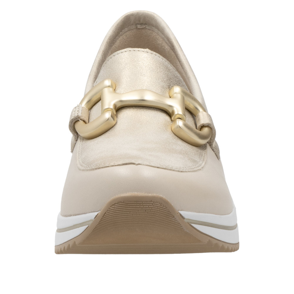 Mocassin beige combiné - 6