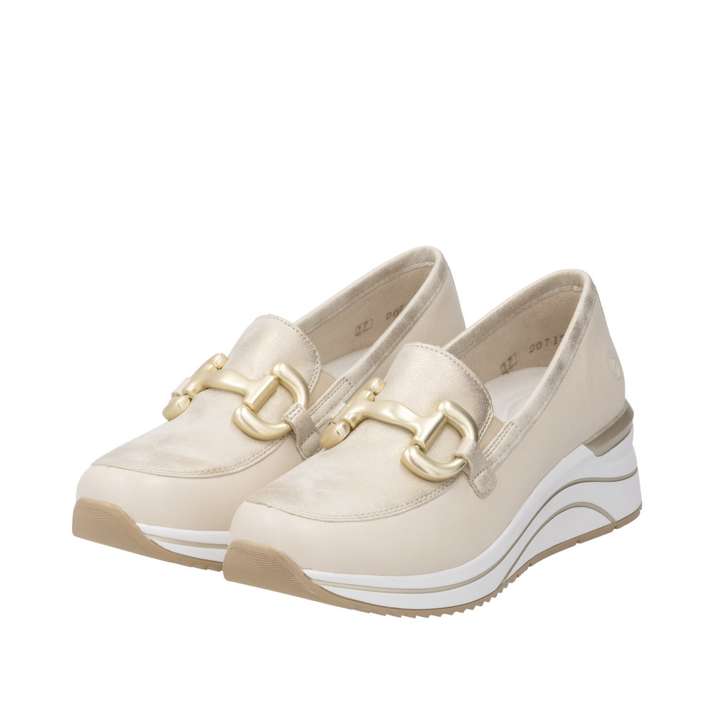 Mocassin beige combiné - 8
