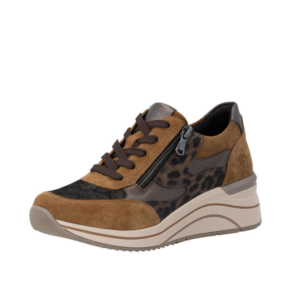 Basket marron combiné femme