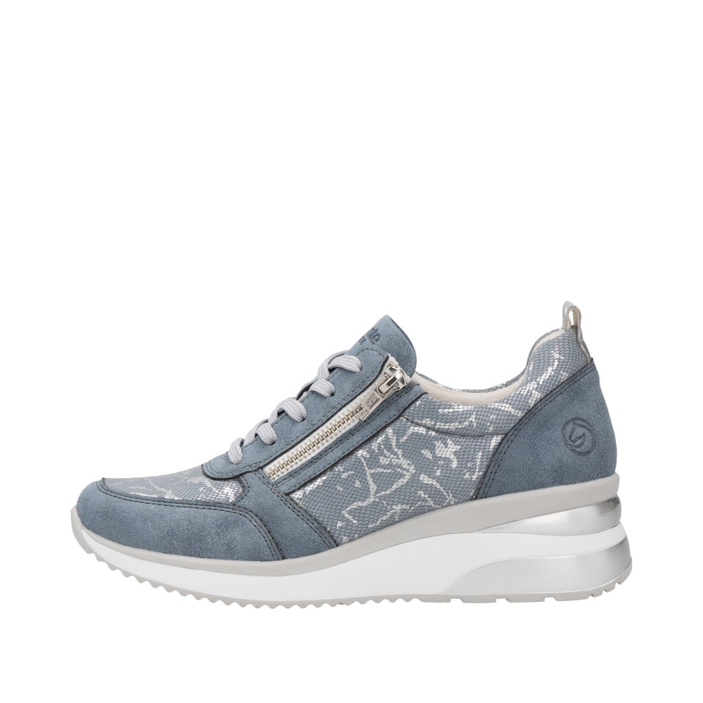 Derby avec fermeture éclair bleu combiné - 5