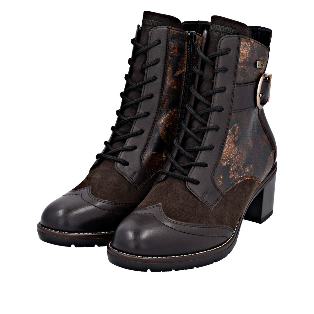 Botte marron combiné femme - 8