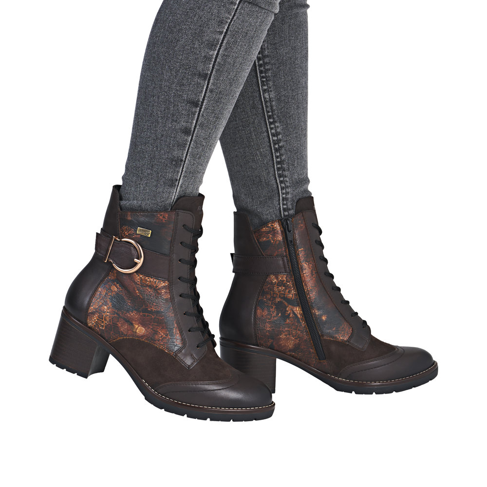 Botte marron combiné femme - 9