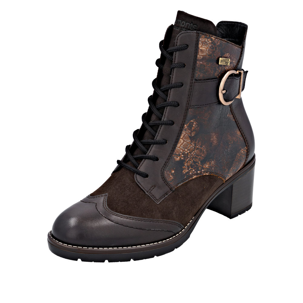 Botte marron combiné femme