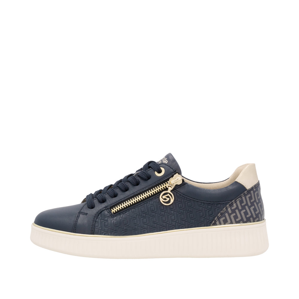 Derby avec fermeture éclair bleu combiné - 5