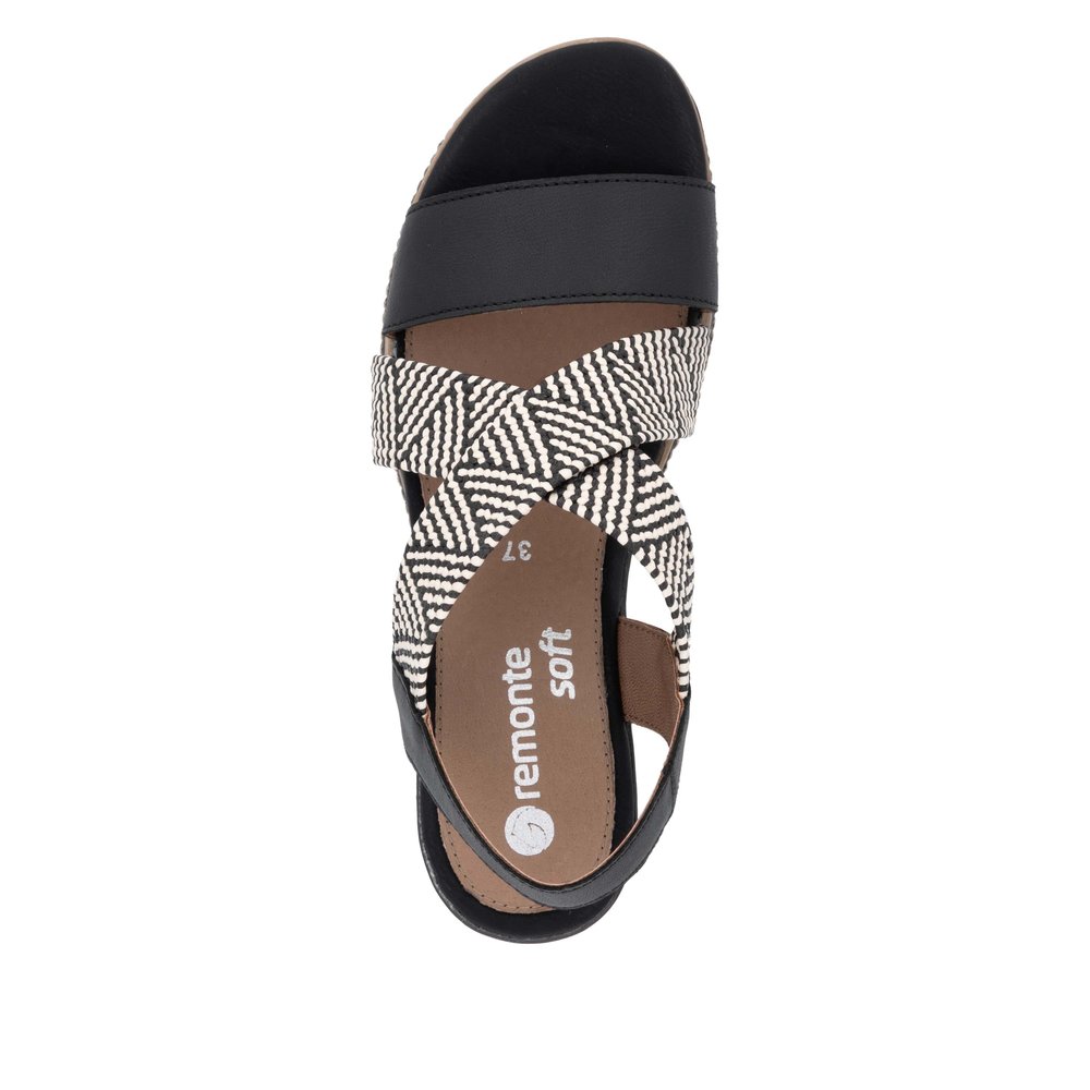 Sandale noir combiné - 4