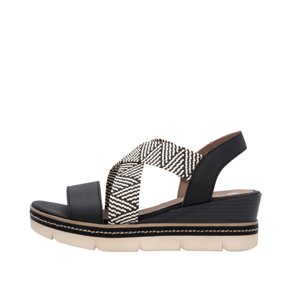 Sandale noir combiné - 5
