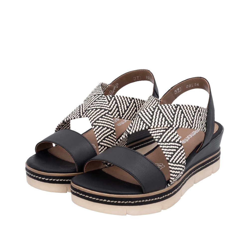Sandale noir combiné - 8