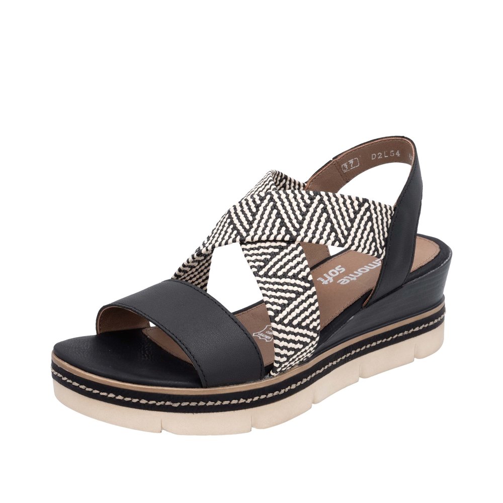 Sandale noir combiné