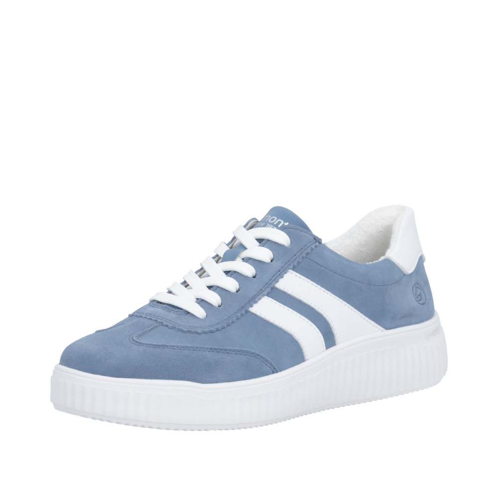 Derby bleu combiné