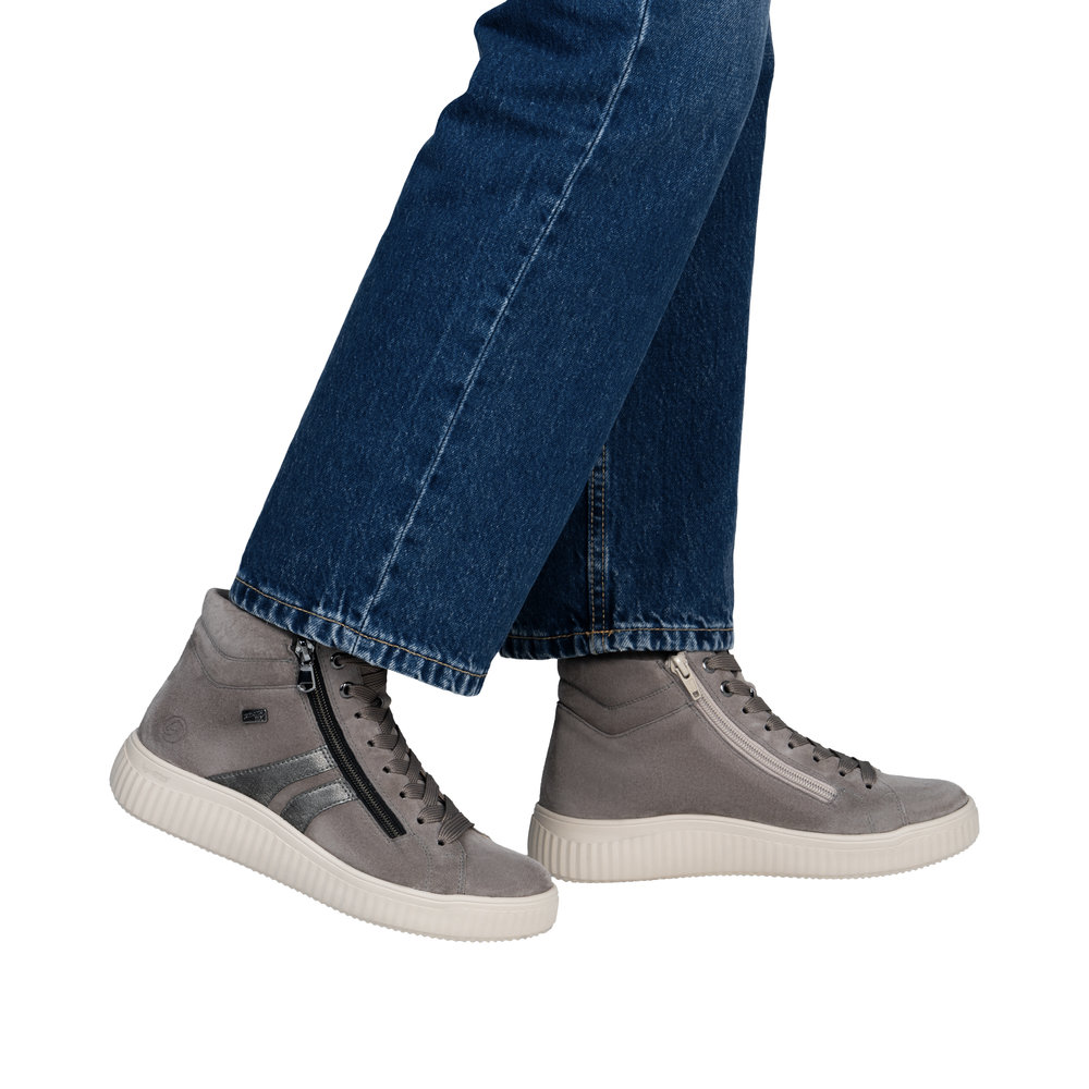Basket gris femme - 9