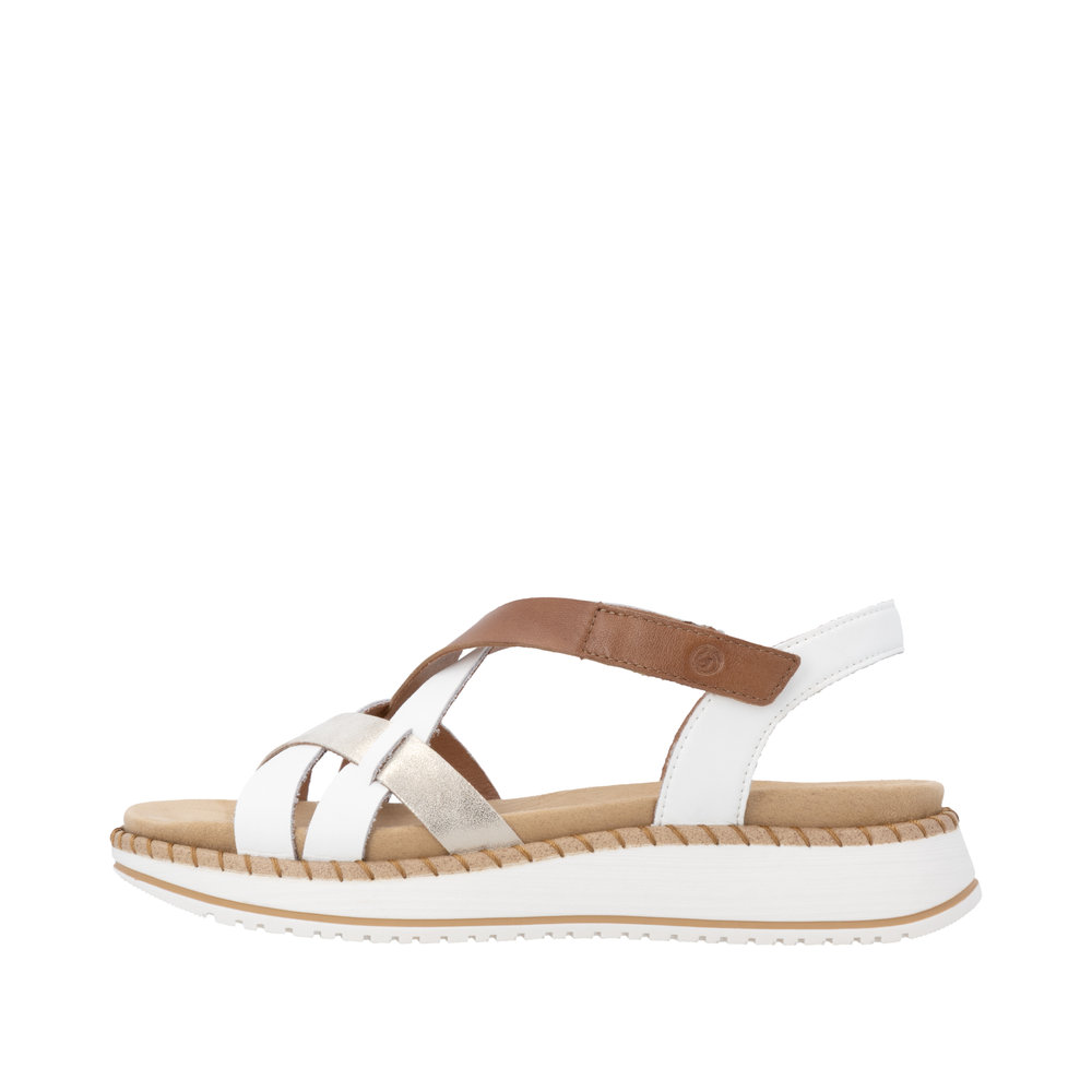 Sandale blanc combiné - 5