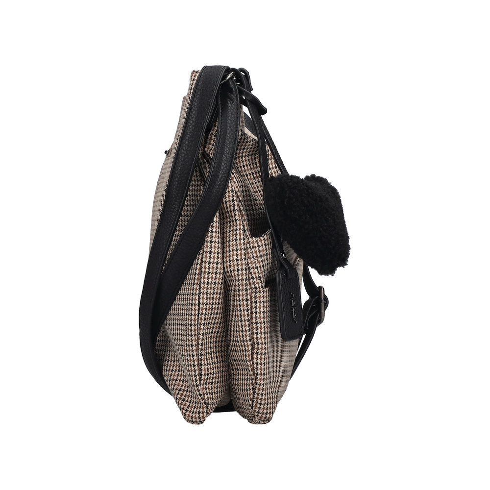 Handtasche mit Reißverschluss beige combiné - 4