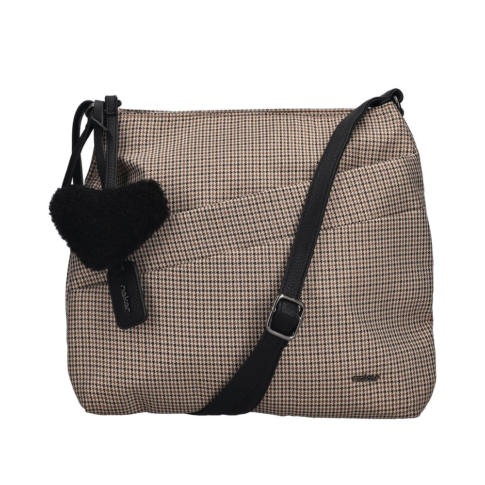 Handtasche mit Reißverschluss beige combiné