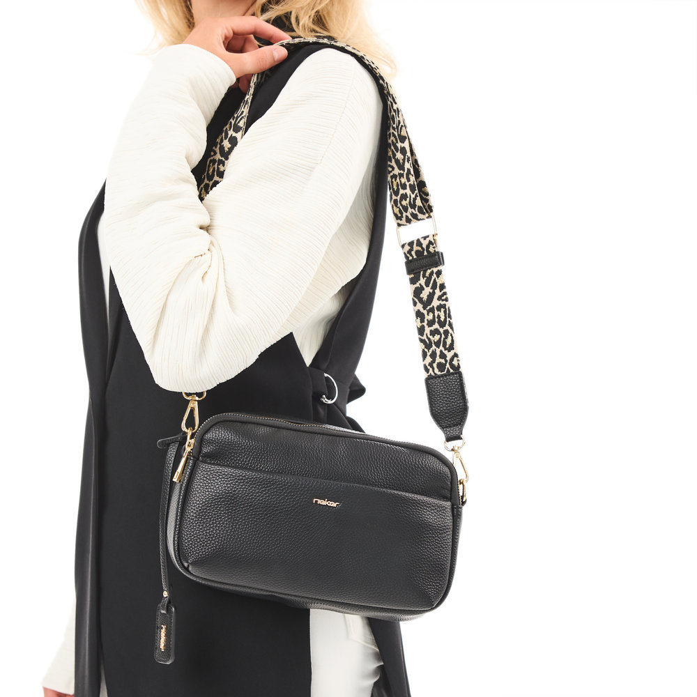 Handtasche mit Reißverschluss noir - 7