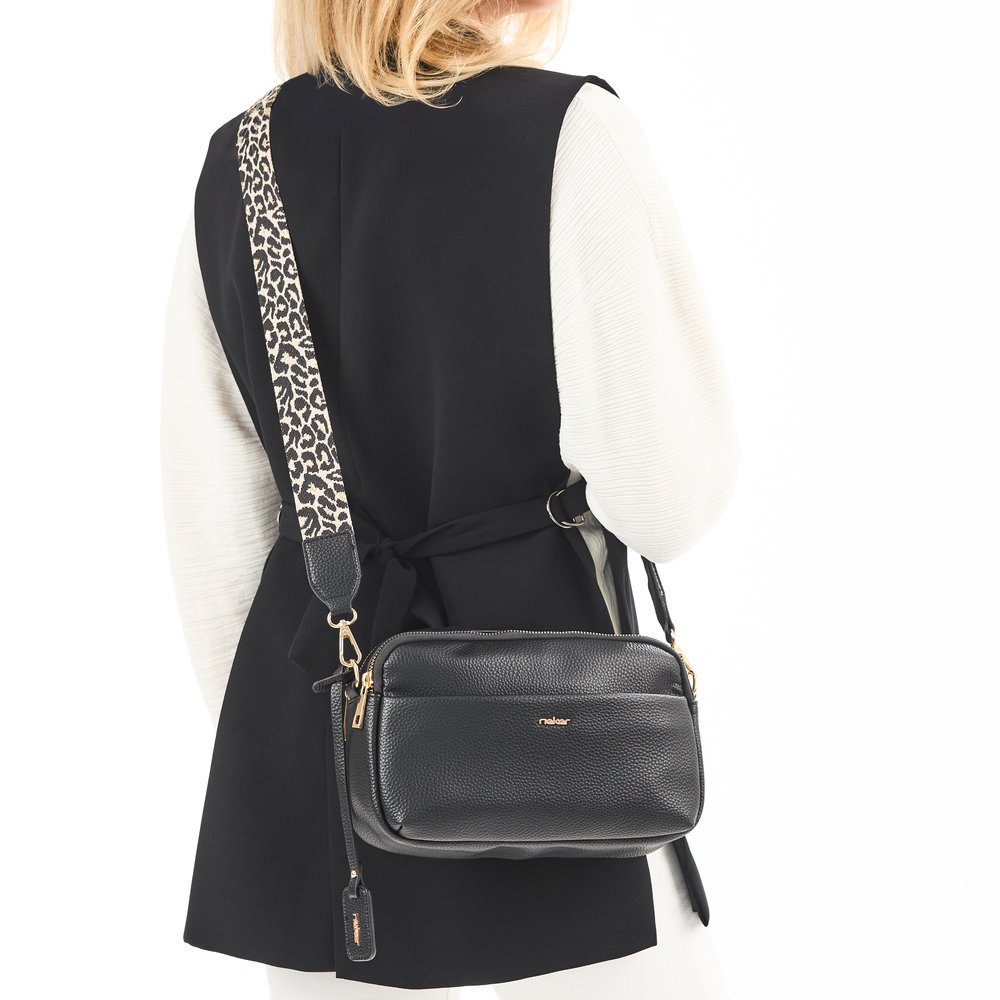 Handtasche mit Reißverschluss noir - 8