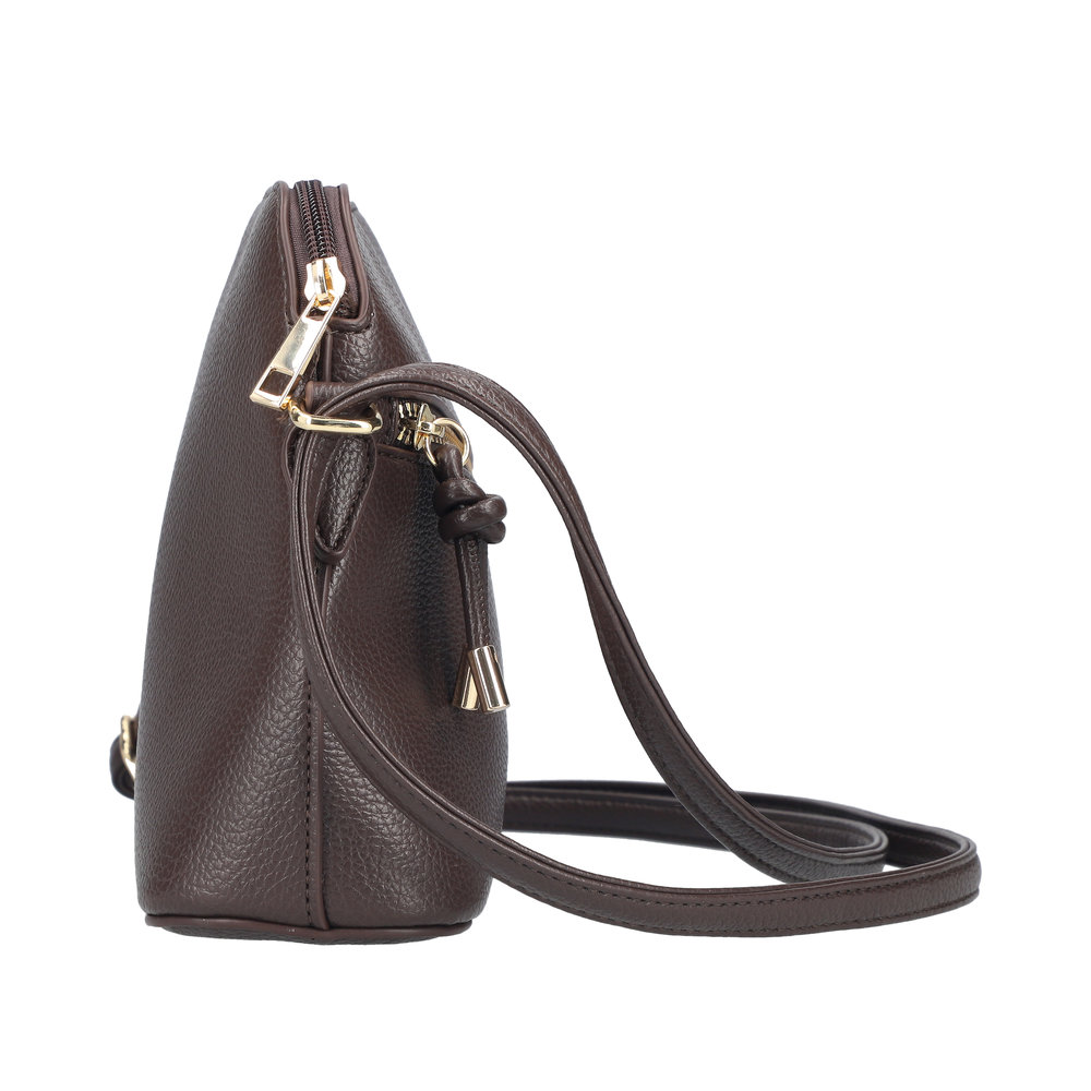 Handtasche mit Reißverschluss marron - 3