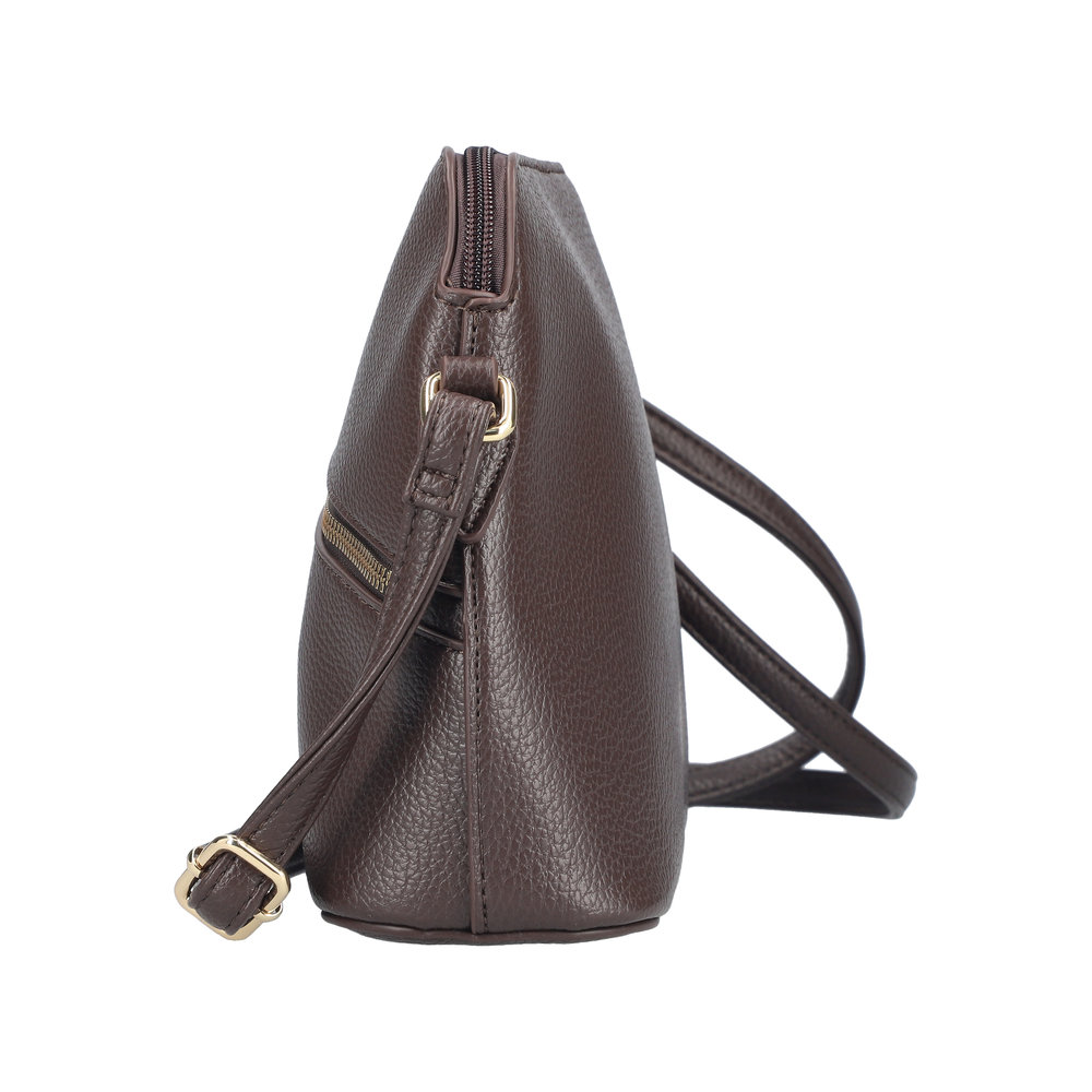 Handtasche mit Reißverschluss marron - 4