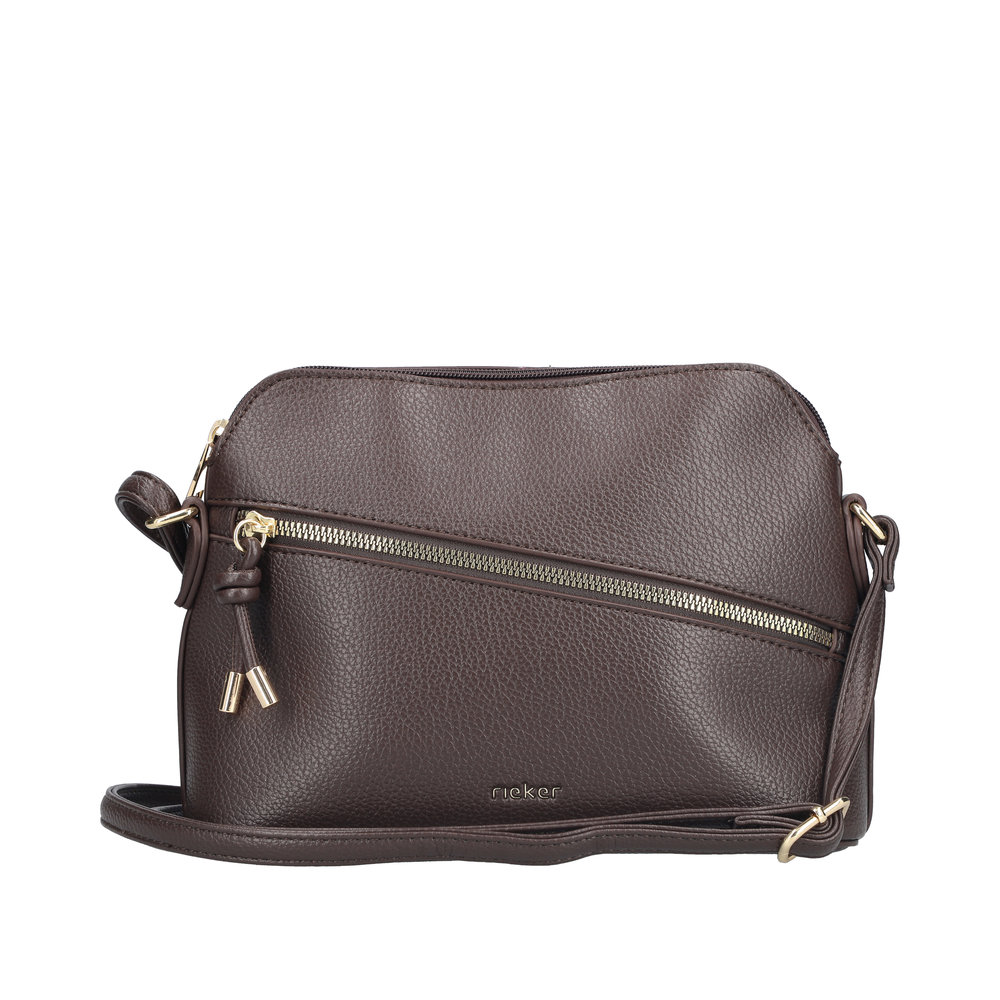 Handtasche mit Reißverschluss marron