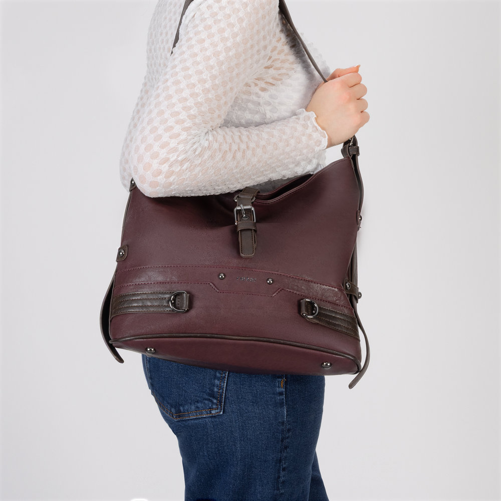 Handtasche mitÜberschlag rouge - 7
