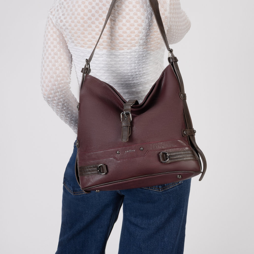 Handtasche mitÜberschlag rouge - 8