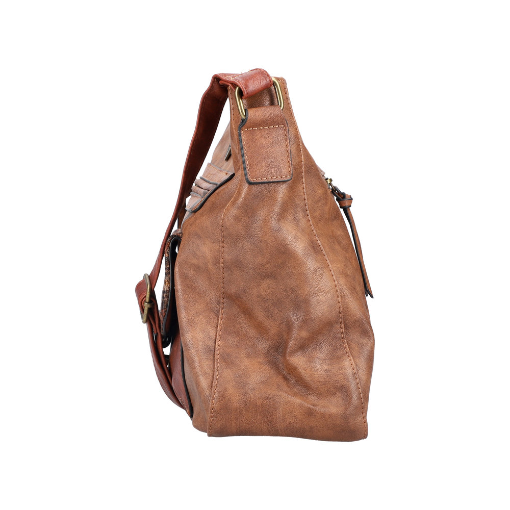 Handtasche mit Reißverschluss marron - 4